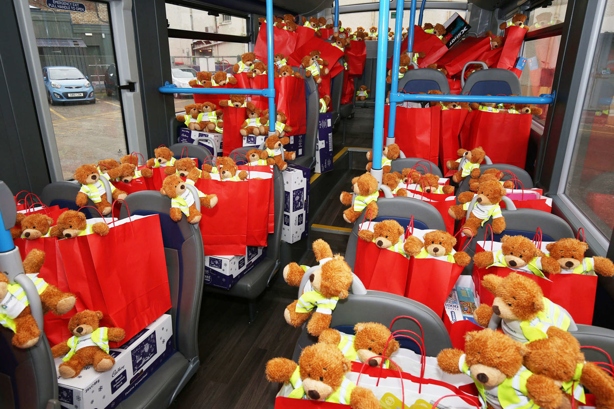All aboard the Stagecoach teddy bear express